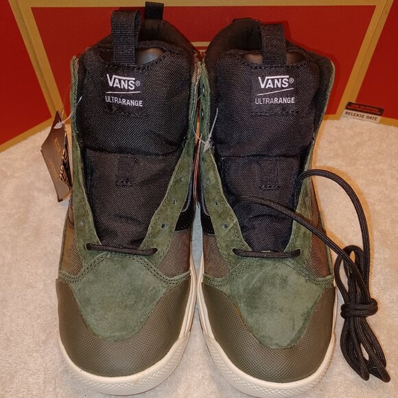 Vans Men\'s 7/Women\'s 8.5 UltraRange Exo Hi MTE-1 Boots Grape Leaf Green